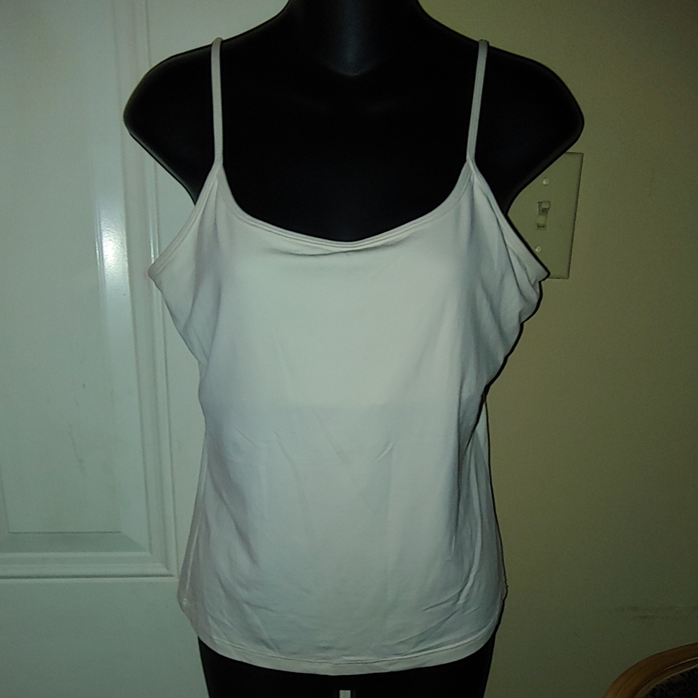 White House Black Market Large Cream Top UEC